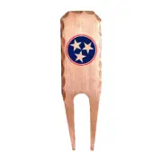 Tennessee State Flag Forged Copper Divot Repair Tool by Sunfish Golf