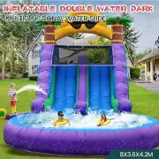 Giant Inflatable Water Slide with Big Splash Pool & Blower For Kids Adults Party