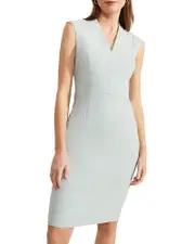 Hobbs London Olivia V Neck Sheath Dress