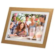 NEW Frameo 10.1" Smart WiFi Digital Photo Video Frame White Oak