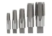 Drill America - POUCSNPT5 5 Piece NPT Pipe Tap Set (1/8", 1/4", 3/8", 1/2" and