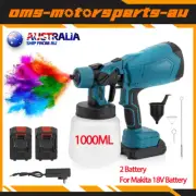Cordless High Pressure Spray Gun Airless Paint Sprayer 1000ml whit 2 Battery AUS