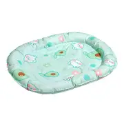 Small Cooling dog mat with support pillow | Rapid-Cooling Gel & Waterproof Fabric - Green