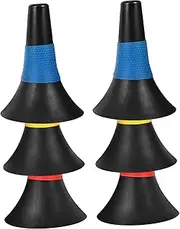 6Pcs Agility Training Cones Brightly Colored Football Markers for Soccer Drills Durable Pe Material for Use Versatile Sports Training Equipment