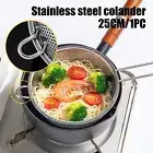 Stainless Steel Fine Mesh Strainer Colander Food Rice Vegetable Fruits Sieve