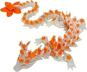 Printed Articulated Dragon, Dragon Home Decor, Glowing Dragon Toy, Flexible Dragon Sculpture, Three-Dimensional Glowing in The Dark Flexible Dimensional Printed Articulated Dragon Toy for Home Decor