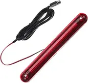 24 Third 3rd Brake Stop LED Strip Lights LED Lights for Car Signal High Level Brake Avoid LED Trailer Lights Plate Marker Puck Lights Strips for Car Red