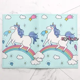 【台灣出貨 可開票】Unicorn獨角獸PU仿皮護照套 旅遊護照保護包證件護照夾