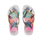 HAVAIANAS SLIM TROPICAL 女鞋 白金色 花卉 夾腳拖 人字拖 拖鞋 4122111-0001W