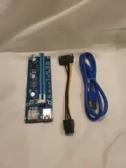 NEW PCIe PCI-E 1X to 16X 164PIN VER.006C Power GPU risers/adapter