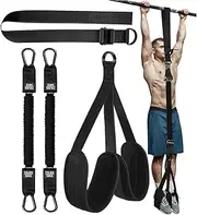 Pull Up Assist, 150 lbs Pull Up Assistance Bands, Resistance Bands for Pull Up Bar Workout, Adjustable Weight/Size with Fabric Feet/Knee Rest, Assistance Bands for Pull-Up, Body Stretching, Chin Up