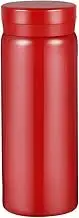 Small Vacuum Insulated Stainless Steel Water Bottle, 1Pc Mini Water Bottle Stainless Steel Small Flask, 7oz (200ml), Leak Proof, Keeps Water Hot for Home or Office, Red