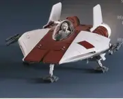 Star Wars 1/16 Scale 17" A-wing Model Kit Custom 3d Print W Cockpit And Pilot