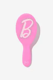 [Cotton On Kids] Cotton On Kids - Barbie Kids Hair Brush - Lcn mat barbie/pink gerbera b SOLID LCN MAT BARBIE/PINK GERBERA B