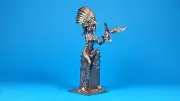 TIN soldiers 75mm of Aztec priestess, 14th century. Scale1:24.