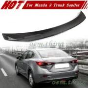 Carbon Fit FOR Mazda 3 3rd Sedan DTO Style Rear Trunk Spoiler 2014-2018