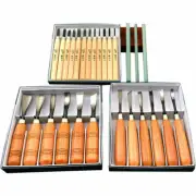 Woodpecker Woodcut Knife Carving Knife Set Hand Knife Woodworking Tool 24 Pcs