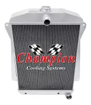 3 Row Aluminum Champion Radiator for 1941 Chevrolet Fleetline V8 Conversion (for: Chevrolet)