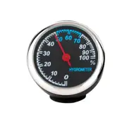 Electronic Clock Mechanical Steel Core Pointer Hygrometer Car