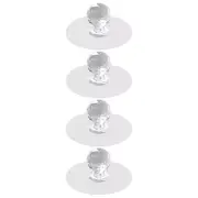 4 Pcs behind The Doorknob Premium Material Handles Living Room