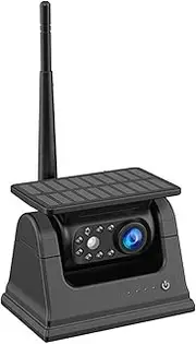 tieedhfu Solar WiFi Magnetic Camera for Moni-tor Reverse Camera Wireless Camera Rear View Camera 1080P Waterproof