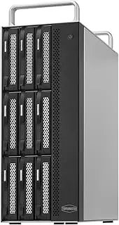 TERRAMASTER D8-332 Thunderbolt 3 Storage Most Compact Professional-Grade 8-Bay Tower Thunderbolt3 Hardware RAID Enclosure Support RAID 0/1/5/10/JBOD External Hard Drive RAID Storage (Diskless)