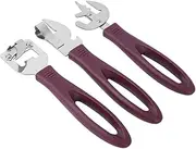 Manual Tin Opener Set with Non Slip Handle Stainless Steel Can Opener for Beer: Easy to Use Outlast Ergonomic Design