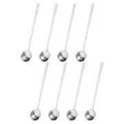 8Pcs 6" Stainless Steel Espresso Spoons Mini Coffee Spoon Teaspoon, Silver