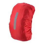 40-50L Waterproof Backpack Rain Cover with Vertical Strap M Red