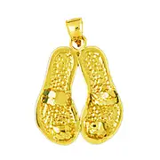 14K Gold Toe Ring Sandals Charm