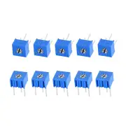 3362 Trimmer Potentiometer 500K Ohm Top Adjustment Variable Resistors 10Pcs