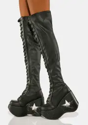 [Demonia] Dynamite-300-1 Knee High Boots