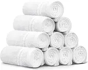 EZONEDEAL 10 Pack Facial Cloths Towels | Face Towels Makeup Removing Cloths Fast Drying Face Washers Perfect For Hotel, Gym, Spa, Kitchen (32 * 32 cm, WHITE)