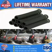 Spark Plug Wire Boots Protector Sleeve Heat Shield Cover For SBC BBC 2500° Black (for: Subaru)