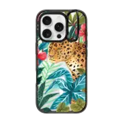 iPhone 16 Pro Impact Ring Stand Case MagSafe Compatible Wild Leopard