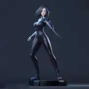 Alita 3D print figure 1/6 30cm Model Kit Unpainted Unassembled GK