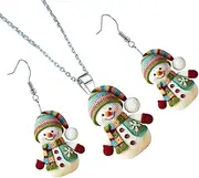 [Generic] Necklace for Women,Holiday Jewelry Set - Stylish Festival Earring and Necklace Set, Pendant Necklace Set