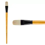 Mimik Hog Professional Synthetic Bristle Brush, Filbert