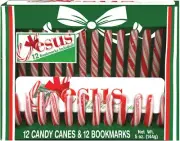 Scripture Candy, Jesus Sweetest Name I Know 12 Candy Canes & Bookmarks Box Set