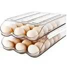 Large Capacity 36 Eggs holder for fridge, 2 Layer Egg holder For Fridge, Stac...