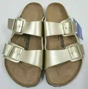 Birkenstock New with Box Arizona Gold Birko-Flor Narrow Width - Select Size