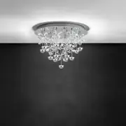 Pianopoli LED Ceiling Light 15Lt or 43Lt 3000k in Chrome and Crystal