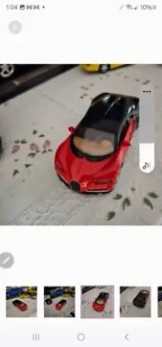 Bugatti Chiron Model Car-red
