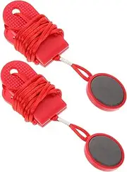 Toddmomy 2pcs Treadmill Accessories Treadmill Parts Treadmill Safety Replacement Key for Treadmill Magnet Home Gym Kit Security Lock Treadmill Emergency Stop Switch Wire Clamp Red