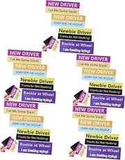 SOLUSTRE 5 Sets Internship Magnetic Stickers Beginner Driver Magnet New Driver Magnet Student Driver Decal Novice Driver Sticker Beginner Driver Sticker New Driver Sign Magnetic