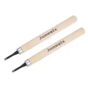 3mm 50# Carbon Steel Small Flat Blade Craft Carving Knife Blackening 2pcs