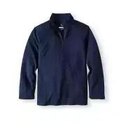 Wonder Nation Boys Navy School Uniform Quarter Zip Pullover Sweatshirt XS 4-5