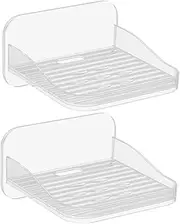 2pcs Wall Mount Floating Shelves No Drill Camera Mini Speaker Shelf Monitor Wall Mount Shelf for Living Room Entryway