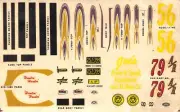 vintage decals for model car AMT Ford 3 in 1 custom kit decals hot rod 4B3