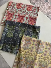 OOP TULA PINK-deer 1/2 Yd Of Three Different Color Ways